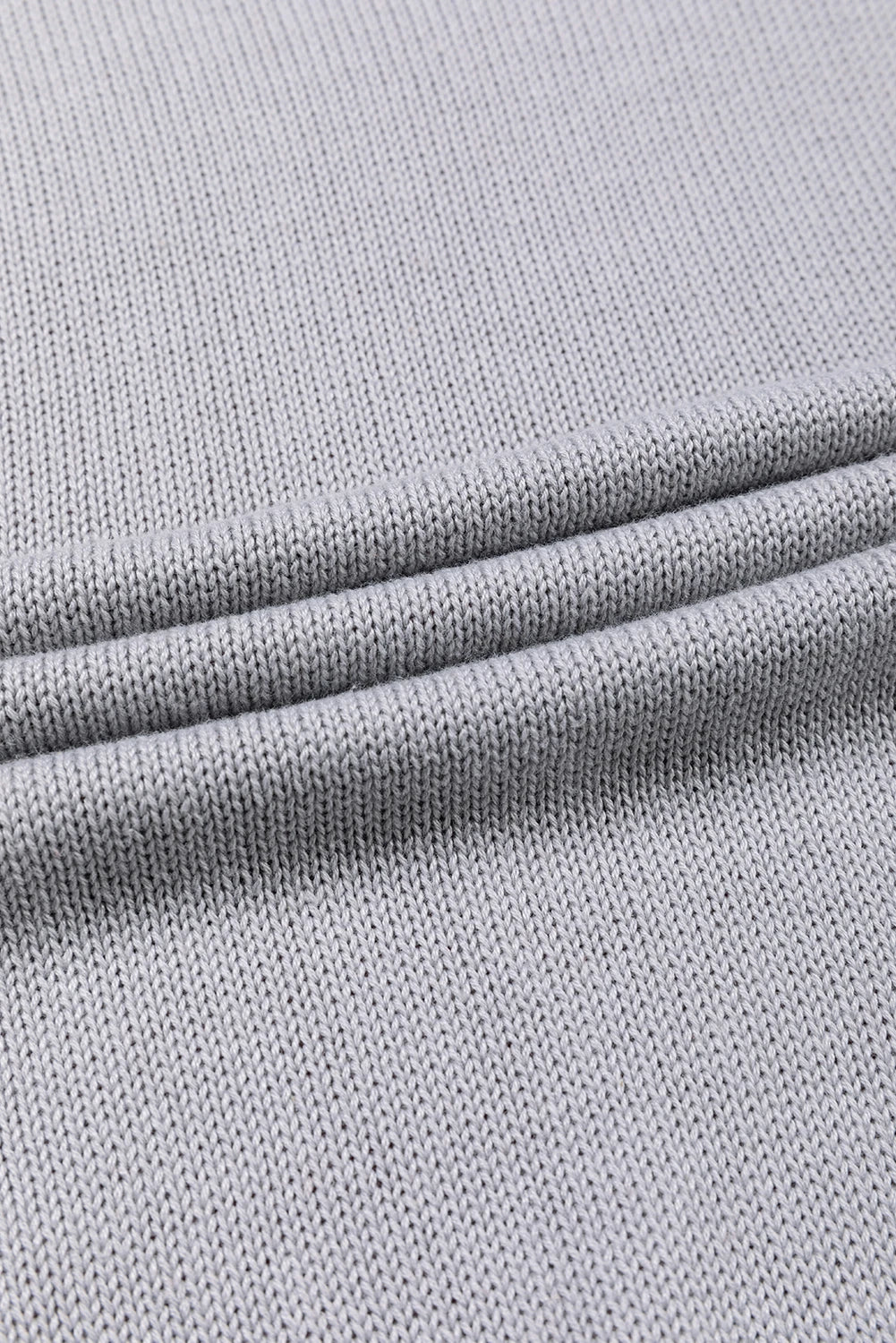 Colorblock Bishop Sleeve Ribbed Knit Sweater