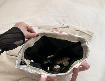 Light Down Cotton Padded Shoulder Padding Tote Bag