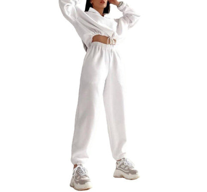 Women's Oversized Fleece Half Zip Sweatshirt Joggers Set