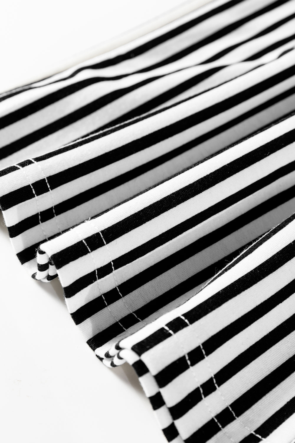 Stripe Elastic Waist Wide Leg Lounge Pants