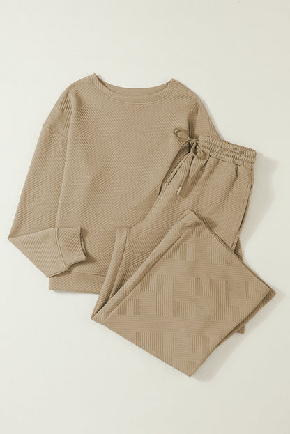 Dahlia Ultra Loose Textured 2pcs Slouchy Outfit
