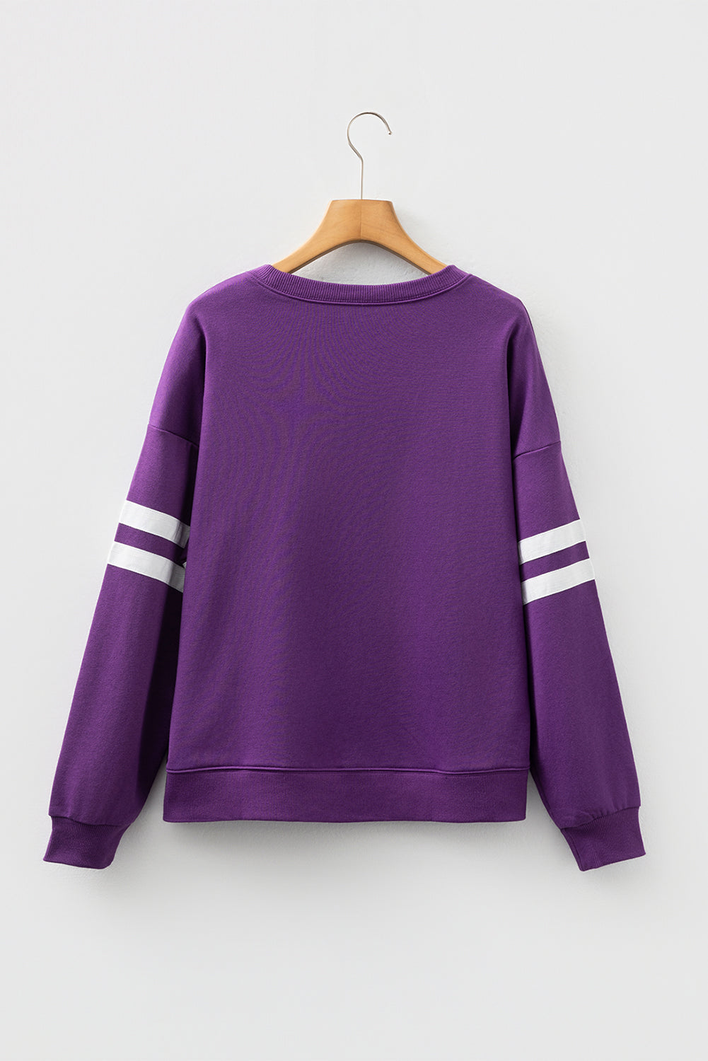 Varsity Stripe Drop Shoulder Oversized Women’s Sweatshirt