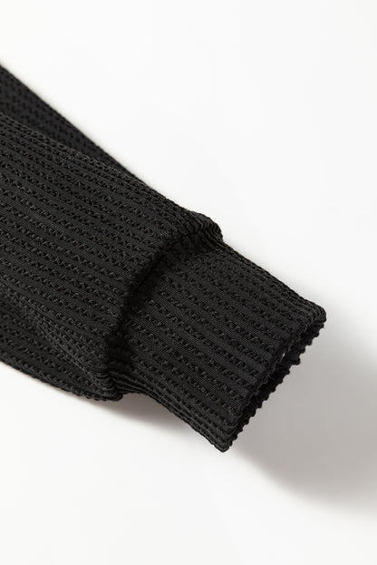 JOLLY Ribbed Knit Long Sleeve Top and Pants Set