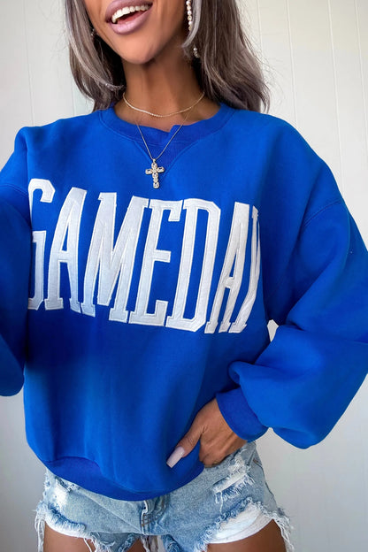 Fiery Red GAMEDAY Oversized Crewneck Sweatshirt