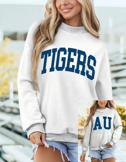 AU Tigers Reversible Game Day Mock Neck Sweatshirt