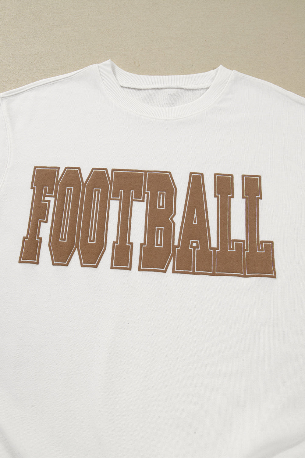 Football Graphic Crew Neck Sweatshirt Game Day Pullover