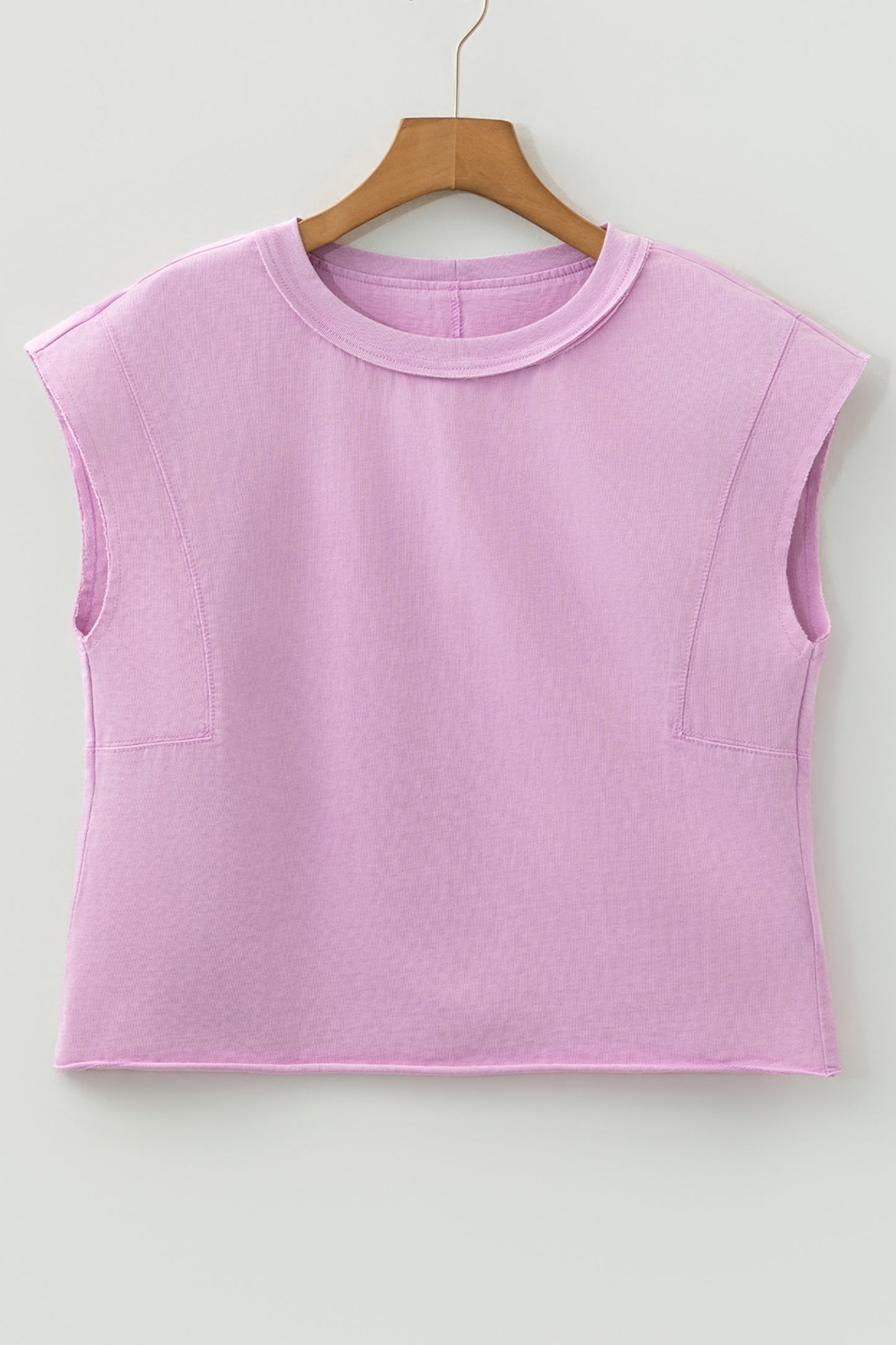 Medium Grey Mineral Wash Boxy Cotton Tank Top