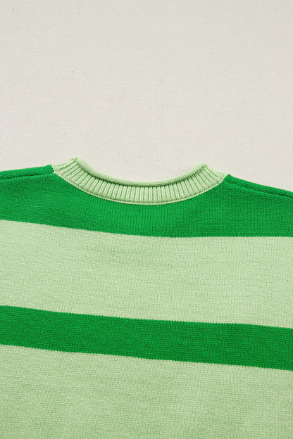 Green Stripe Oh For Luck’s Sake St Patrick Knit Tee