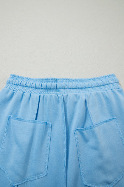 Boxy Tee and Wide Leg Pants Lounge Set Casual Outfit