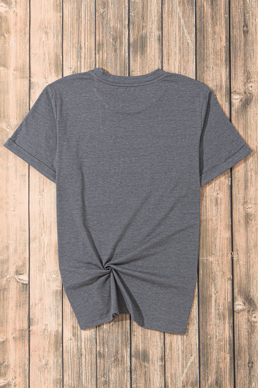 White Casual Crew Neck Short Sleeve Basic Tee