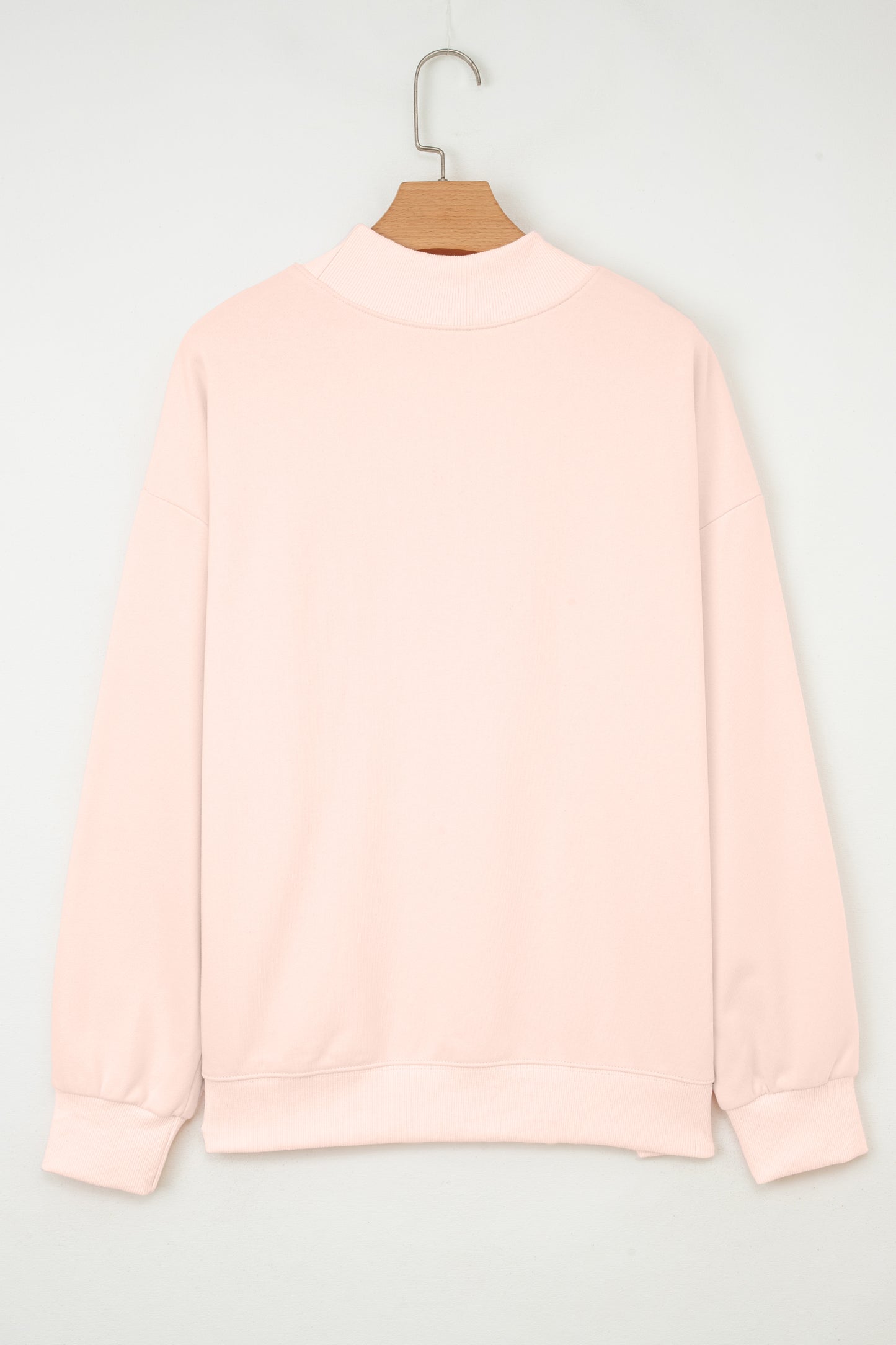 Oversized Mock Neck Sweatshirt Casual Loose Pullover