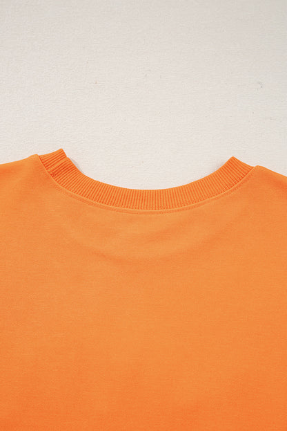 Spooky Graphic Halloween Crew Neck Sweatshirt