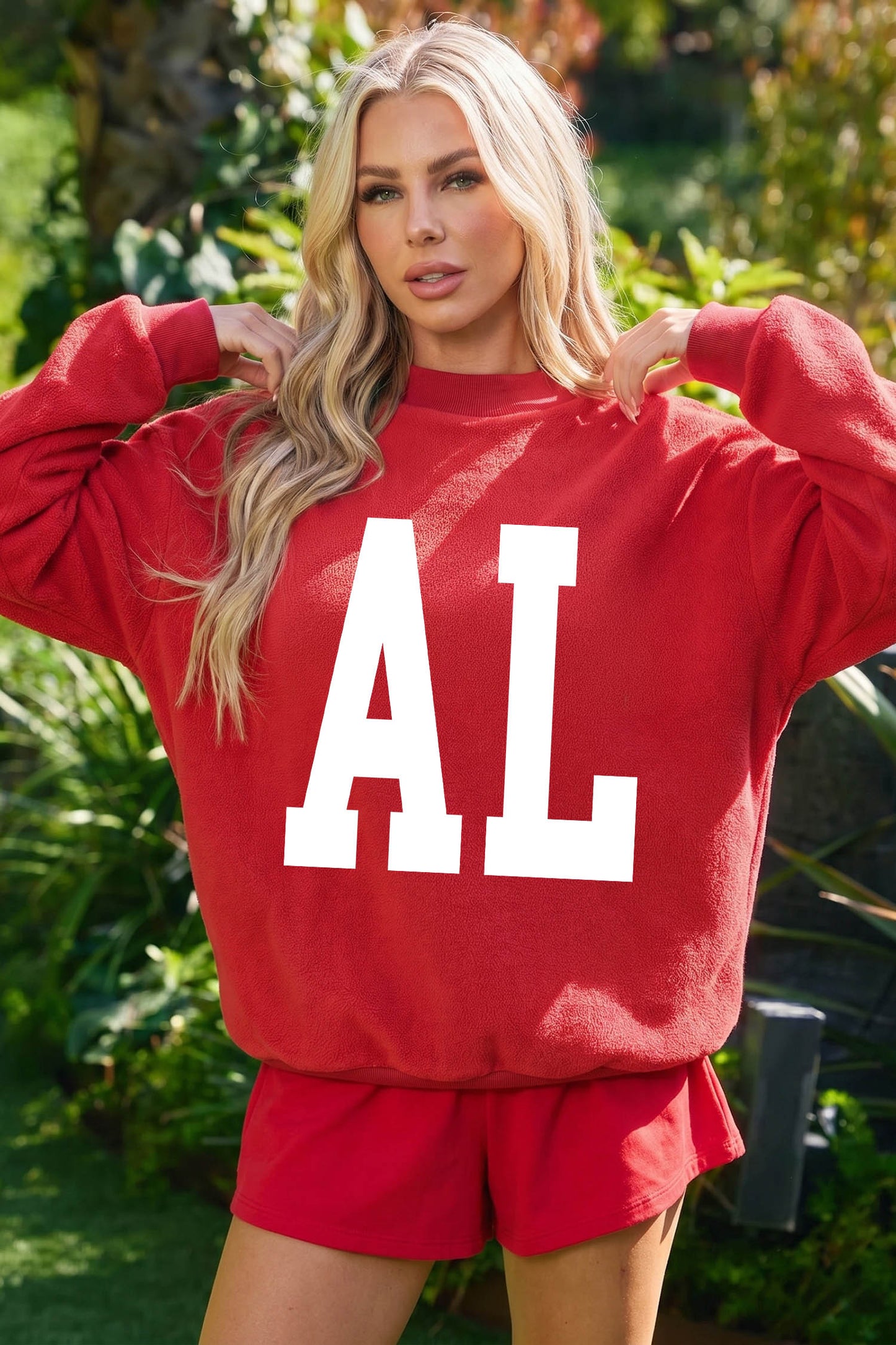 Alabama AL Reversible Game Day Mock Neck Sweatshirt