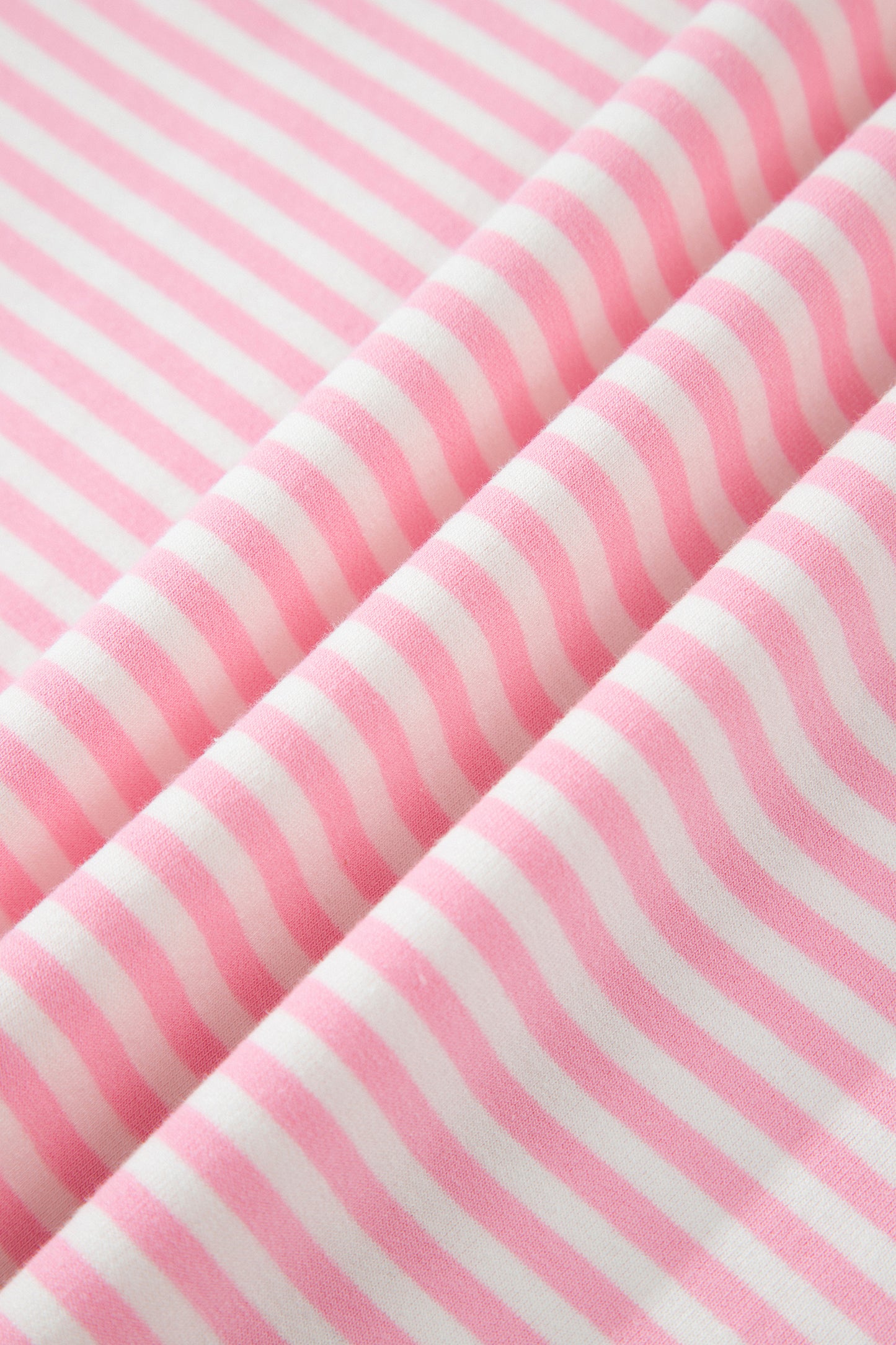 Pink Stripe Oversized Mock Neck Sweatshirt Shorts Set