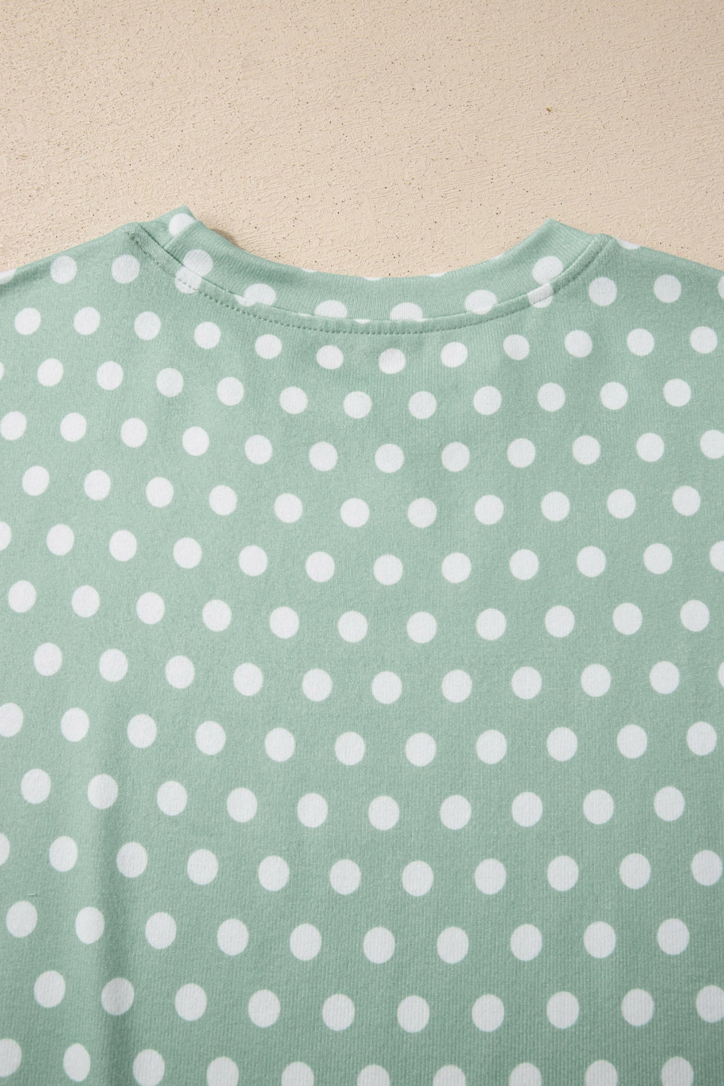 Polka Dot Lounge Short Set Casual Two Piece Outfit