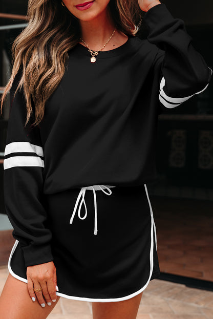 Orange Game Day Varsity Sweatshirt & Skort Set