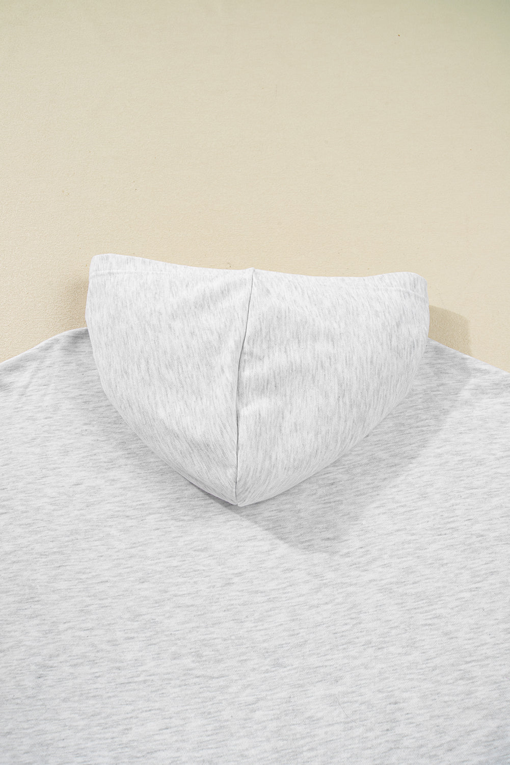 Light Gray Camo Patchwork Hoodie with Asymmetric Sleeves