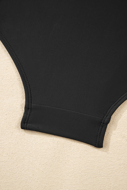 Navy Ricrac Trim Flared Spaghetti Strap Tankini Set