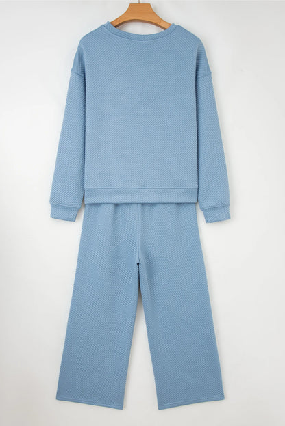 Dahlia Ultra Loose Textured 2pcs Slouchy Outfit