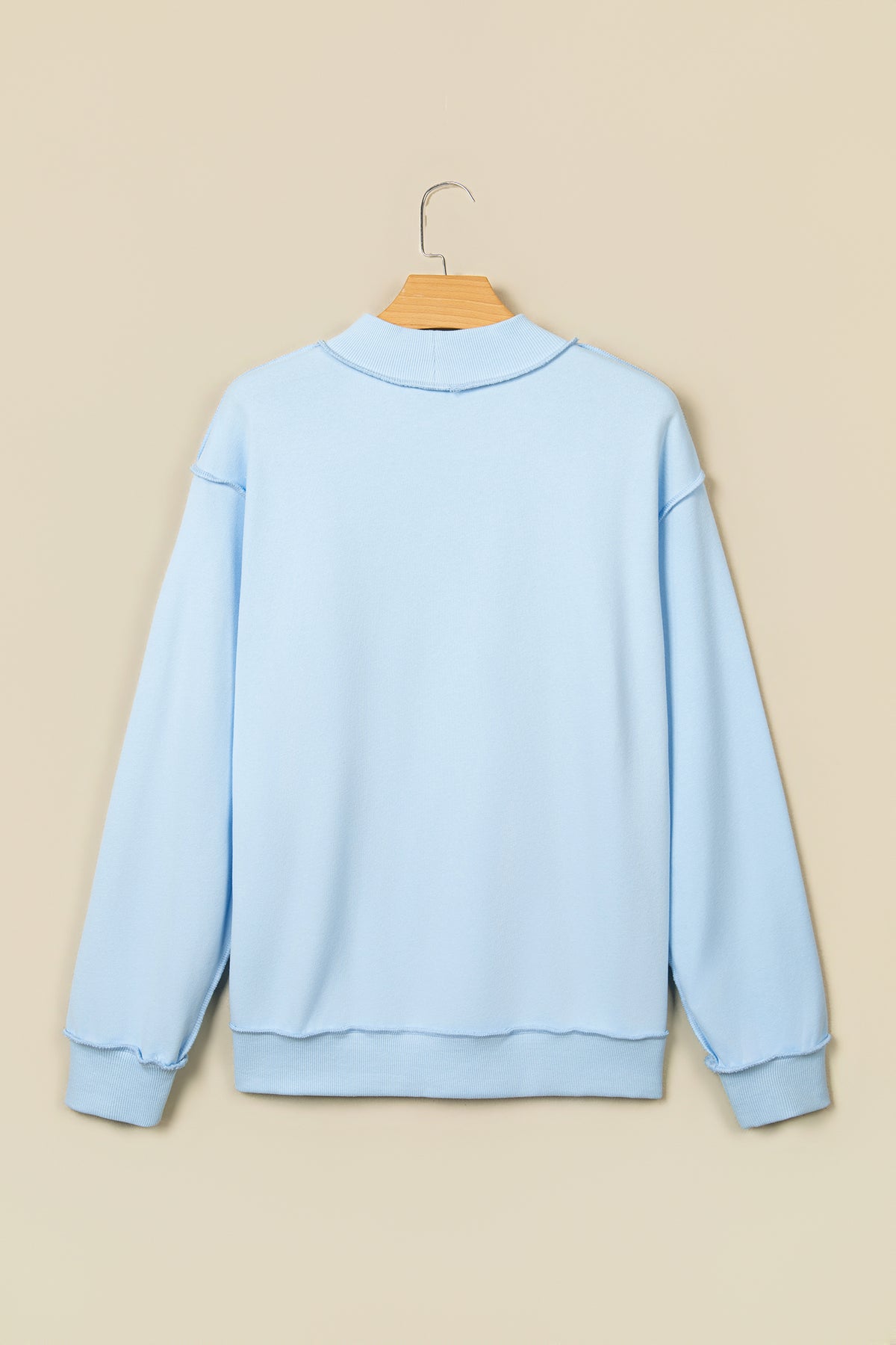 Jesus Saves Christian Mock Neck Oversized Sweatshirt