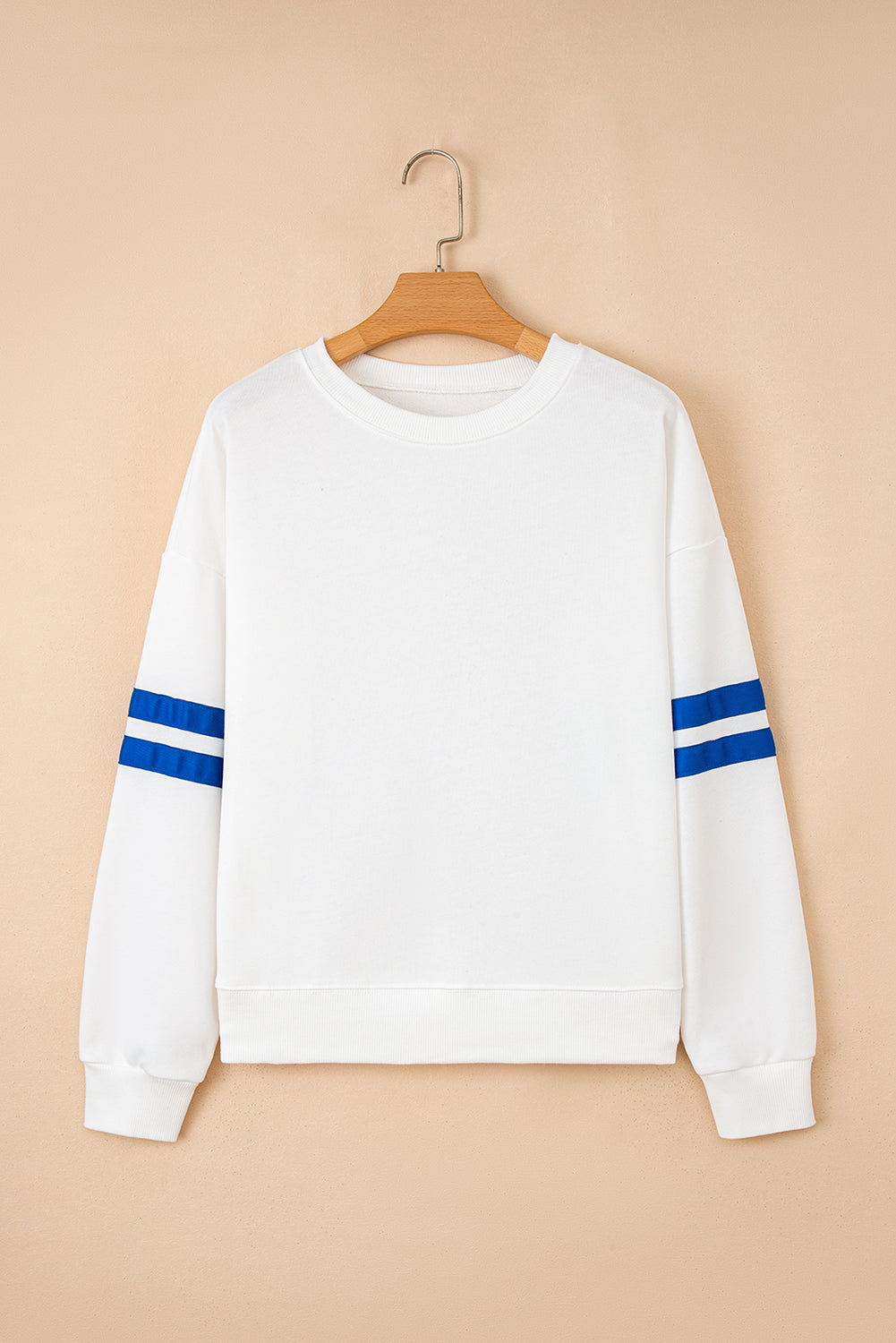 Varsity Stripe Drop Shoulder Oversized Women’s Sweatshirt