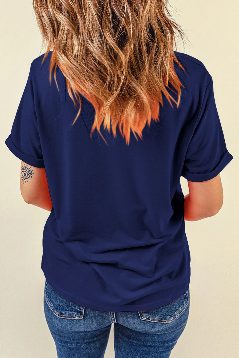 4th of July USA Graphic Oversized Patriotic Tee