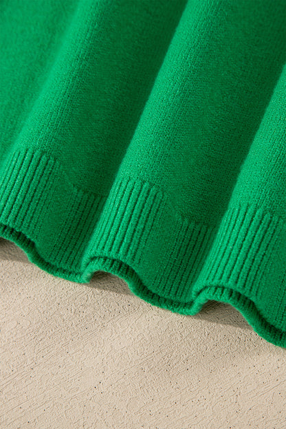 Green St Patrick Lucky Embroidered Striped Sleeve Knit Tee