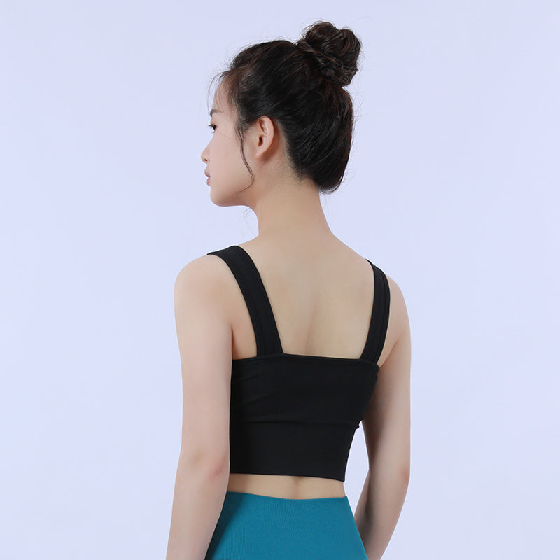 Pilates Yoga Crop Sports Bra Seamless Tank Top