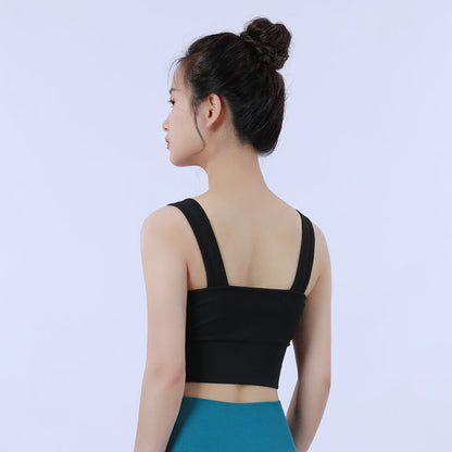 Pilates Yoga Crop Sports Bra Seamless Tank Top