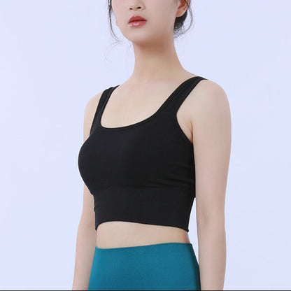 Pilates Yoga Crop Sports Bra Seamless Tank Top