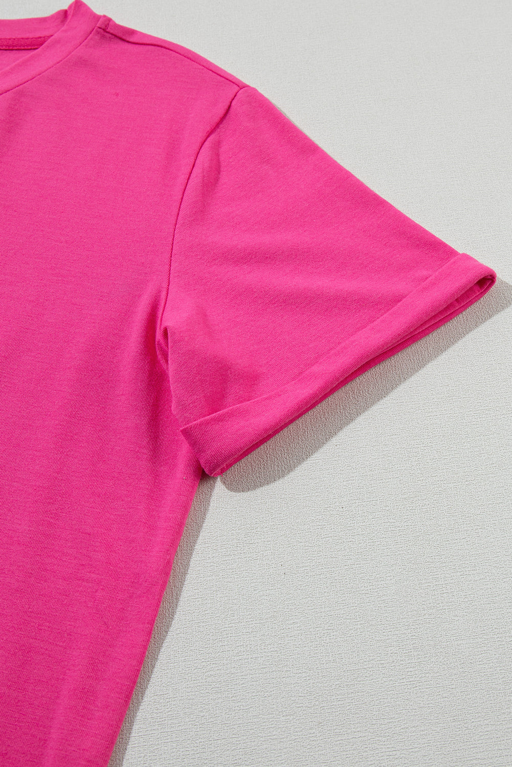 White Casual Crew Neck Short Sleeve Basic Tee