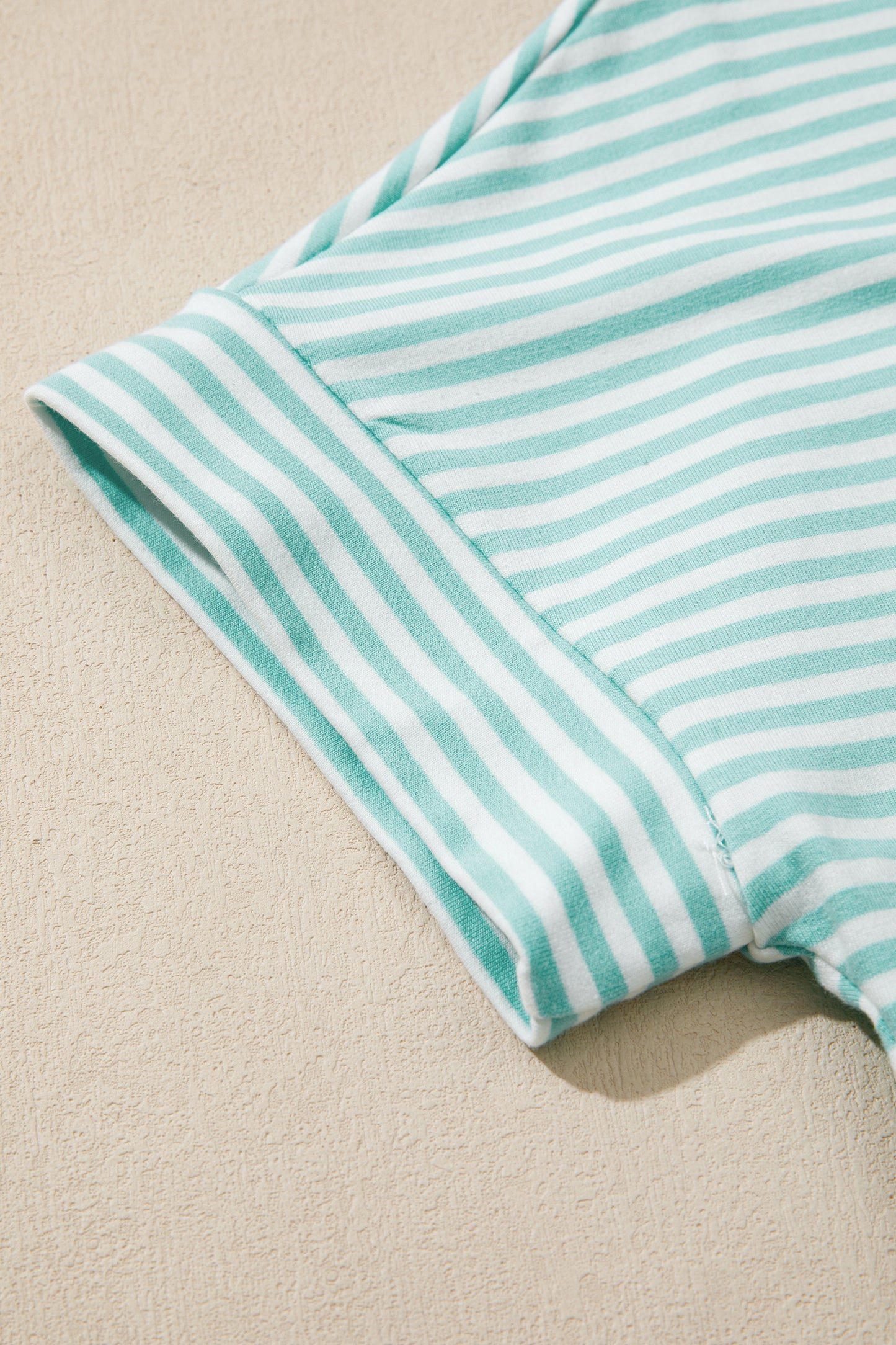 Casual Stripe 2 Piece Short Set Women Lounge Outfit