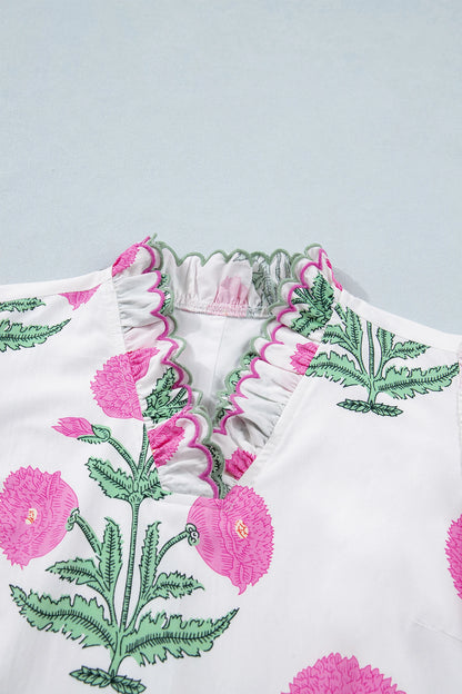 Floral Embroidered V Neck Mini Dress Women Casual