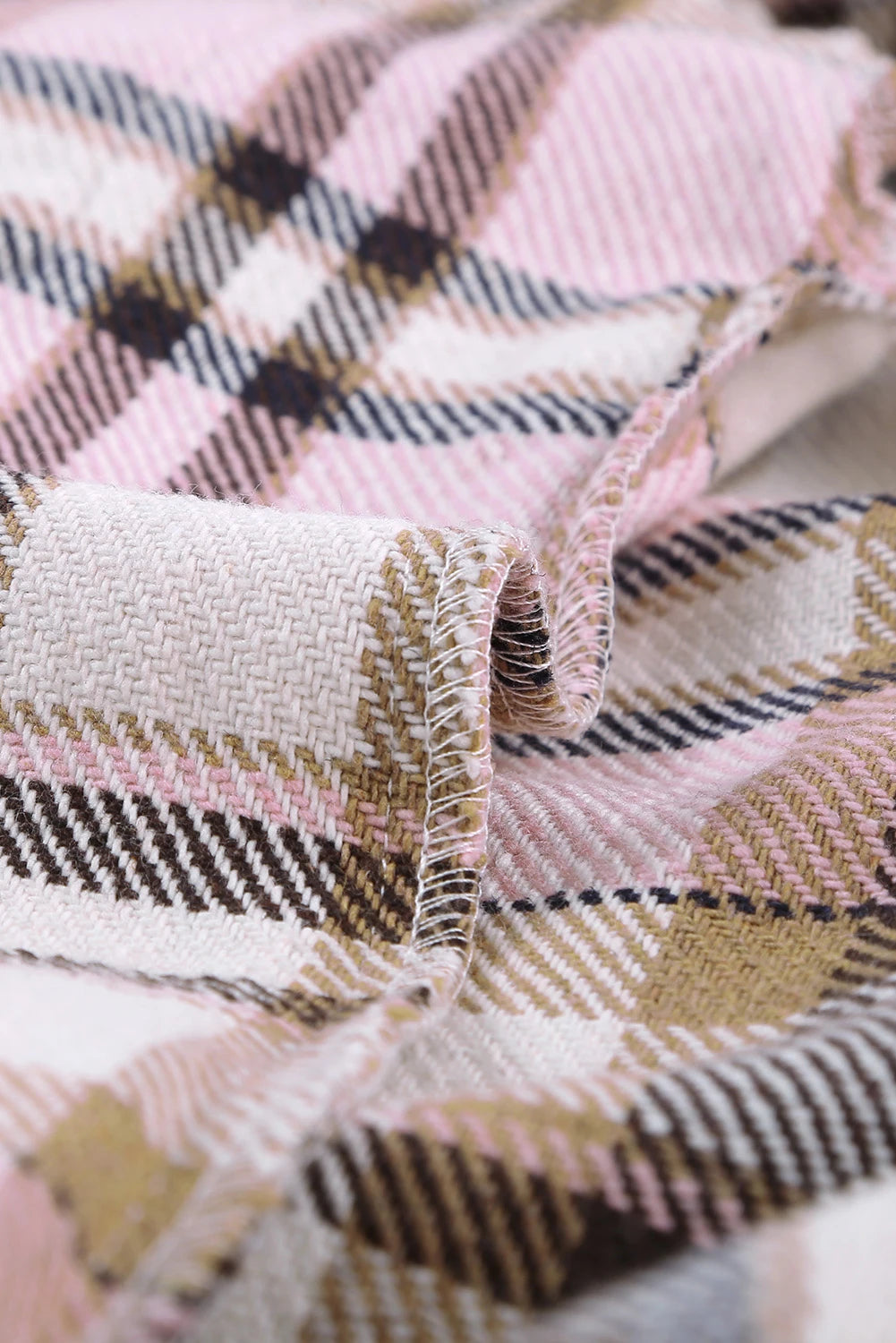 Plaid Button Down Oversized Shacket
