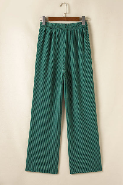 JOLLY Ribbed Knit Long Sleeve Top and Pants Set