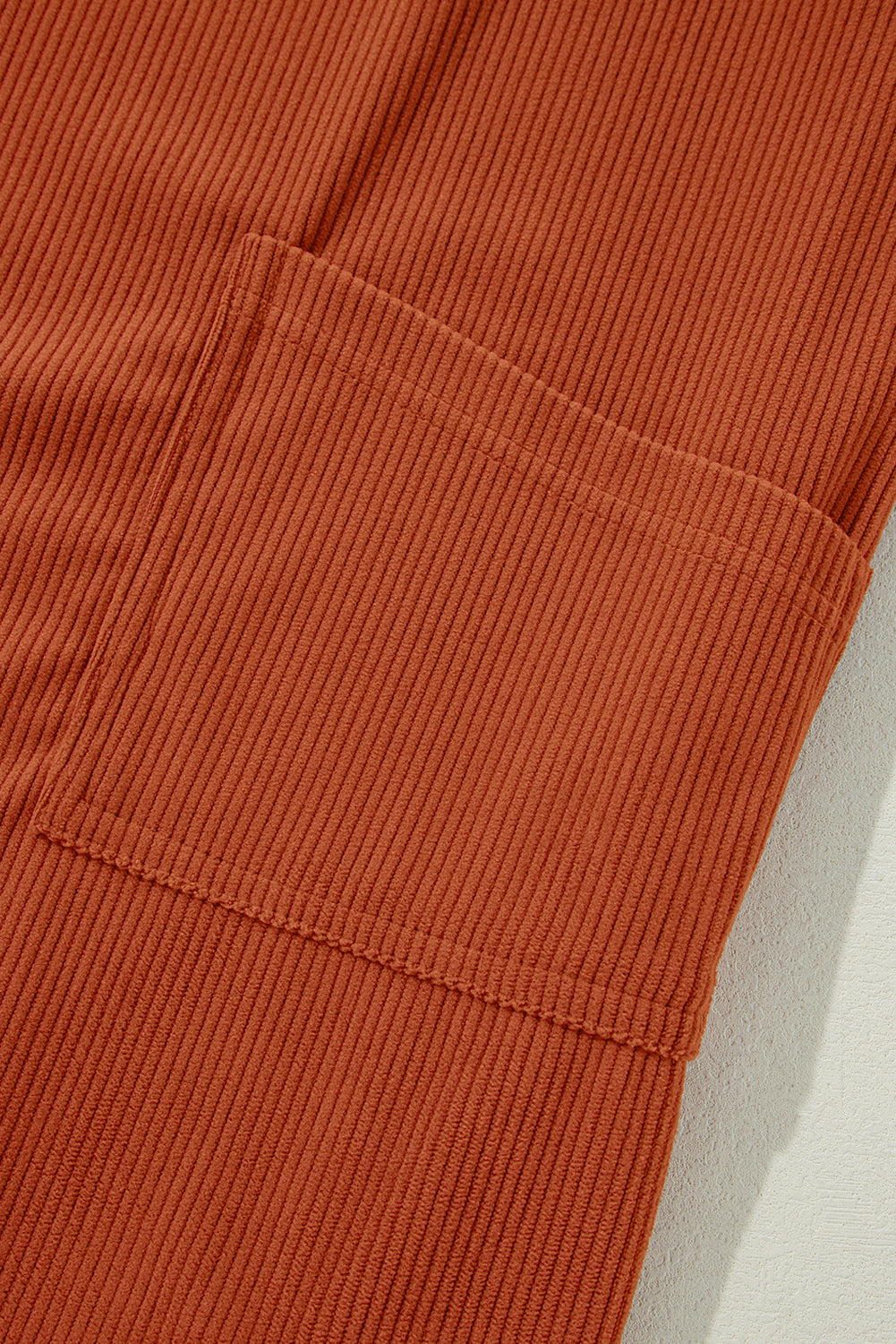 Sleeveless Corduroy Jumper Dress with Utility Pockets