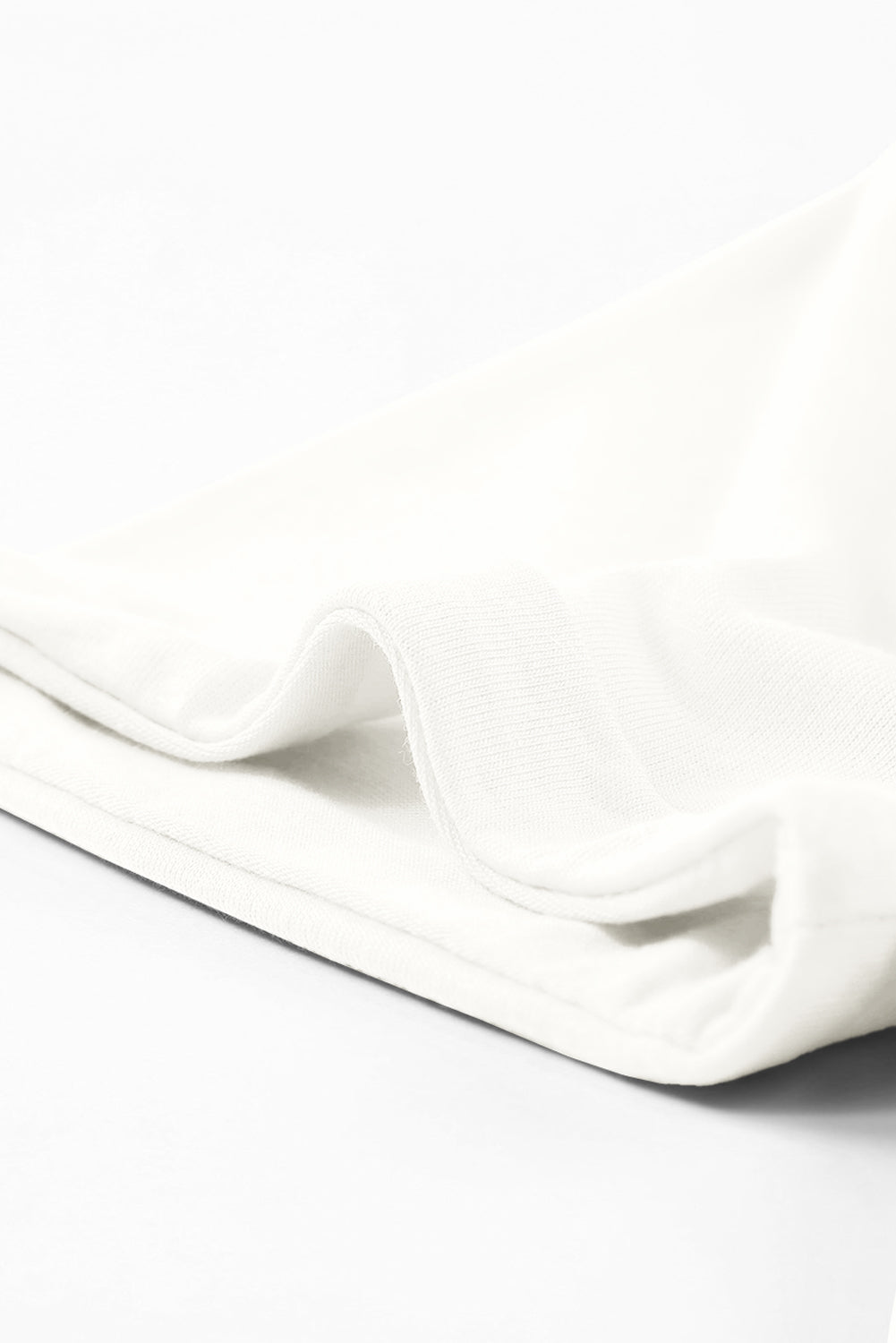 White Casual Crew Neck Short Sleeve Basic Tee