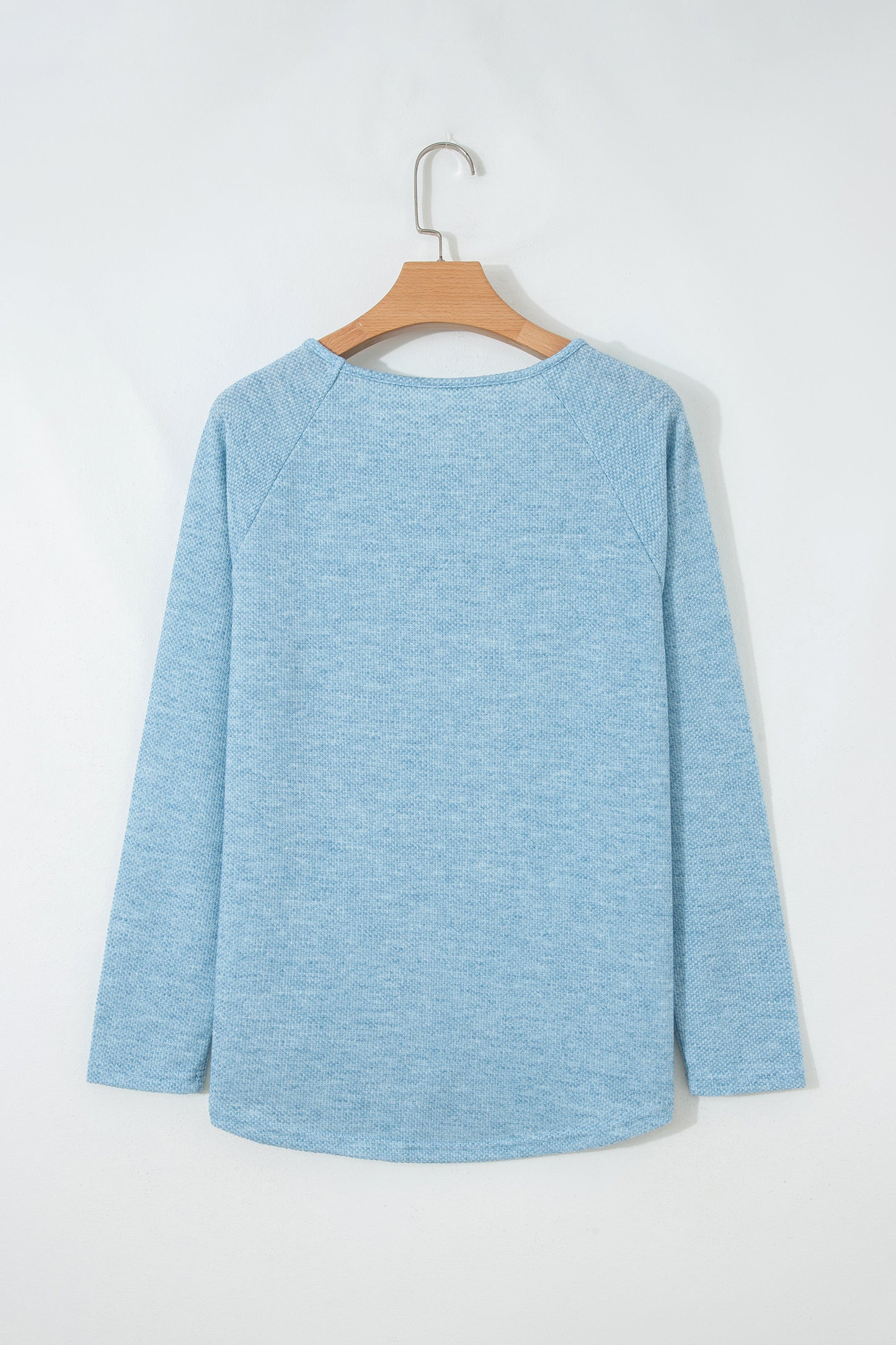 Moonlight Textured Raglan Sleeve Knit Top