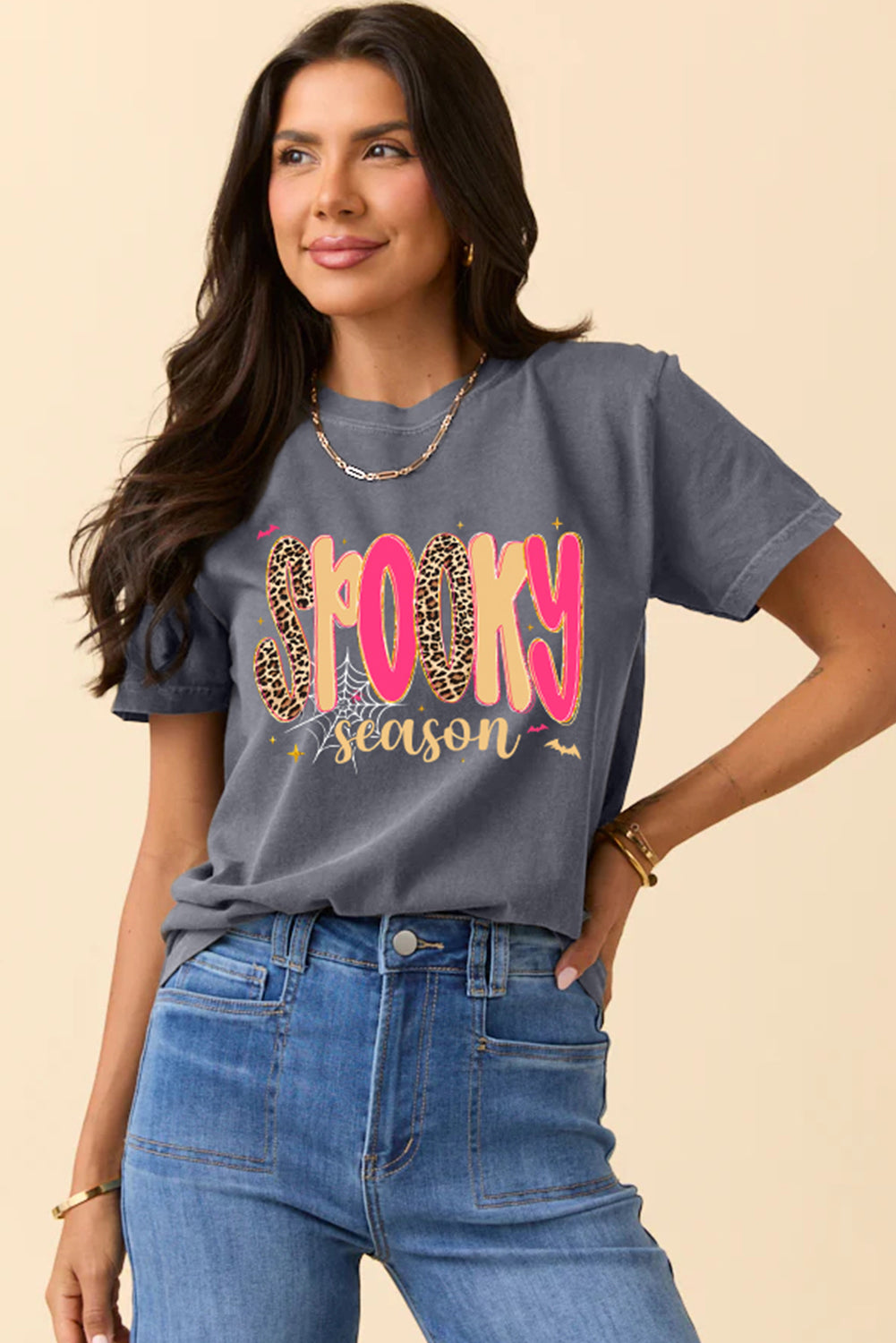 Spooky Season Halloween Graphic Short Sleeve Tee