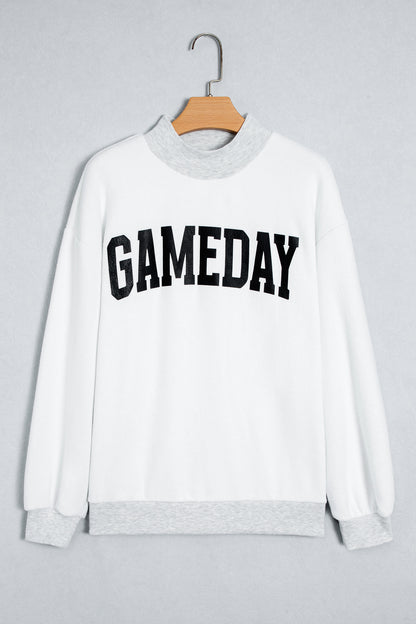 Gameday Graphic High Neck Reversible Sweatshirt