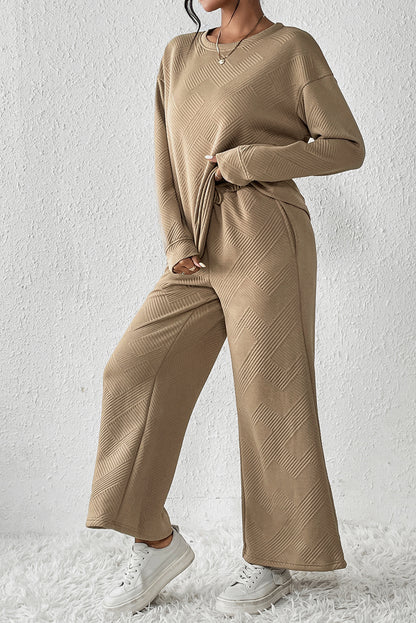Dahlia Ultra Loose Textured 2pcs Slouchy Outfit