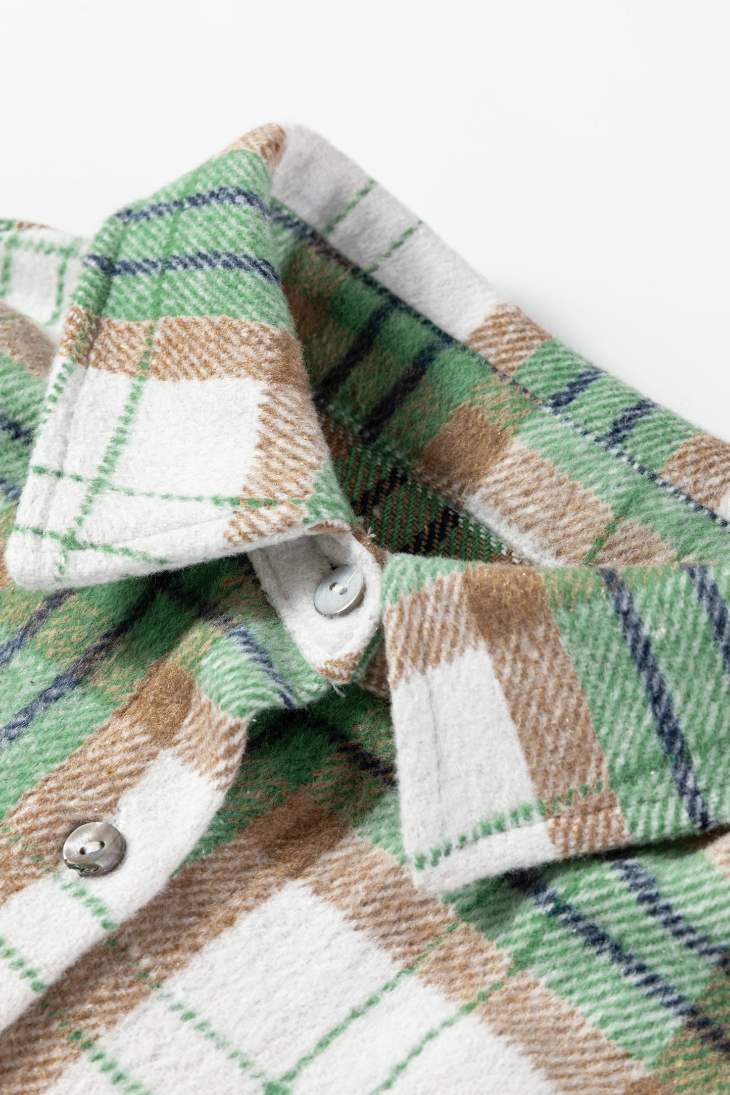 Christmas Plaid Button Down Flannel Shacket for Women