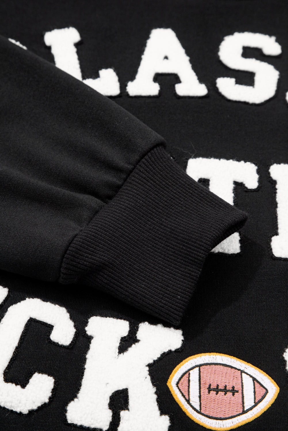CLASSY UNTIL KICKOFF Football Graphic Oversized Sweatshirt