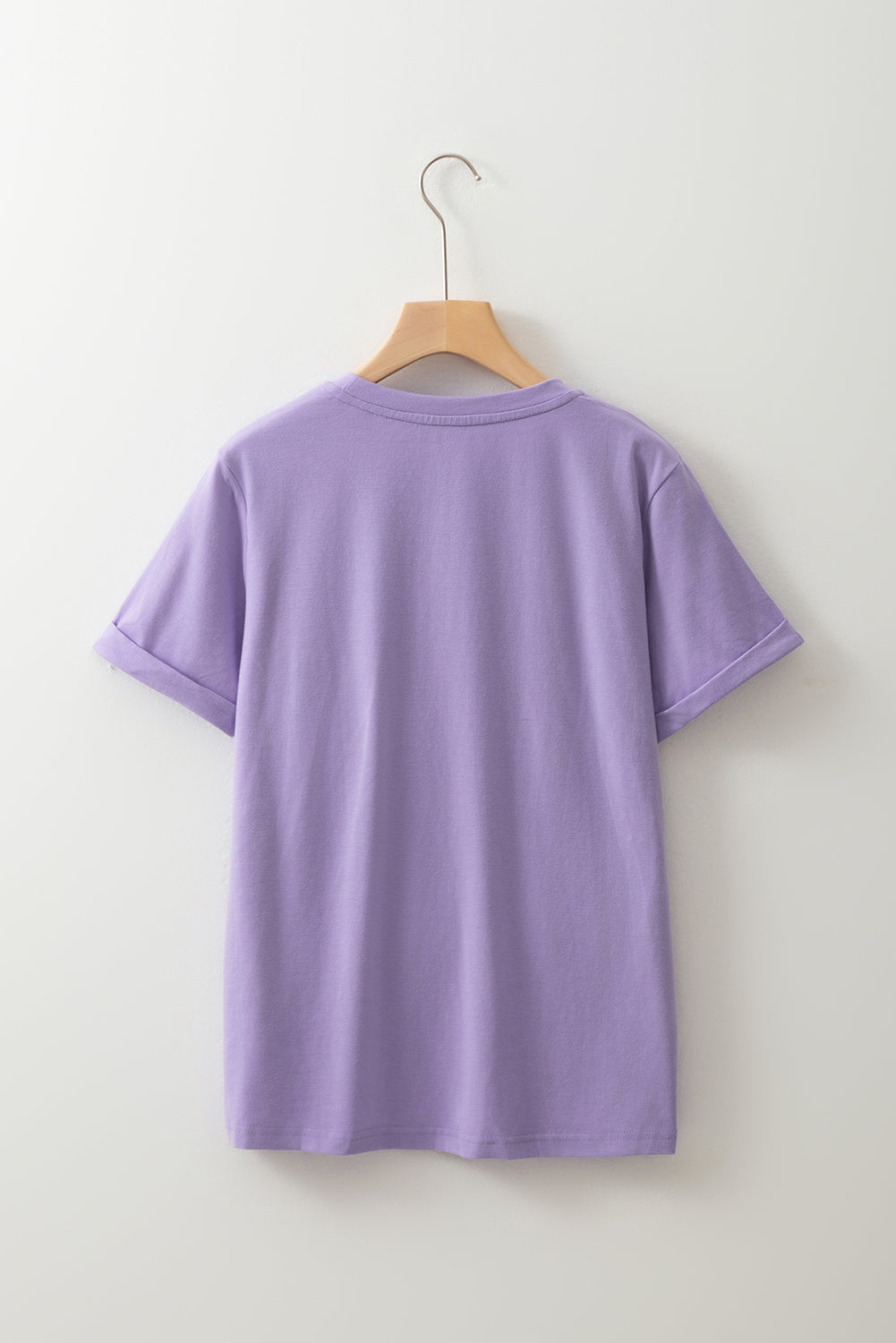 White Casual Crew Neck Short Sleeve Basic Tee