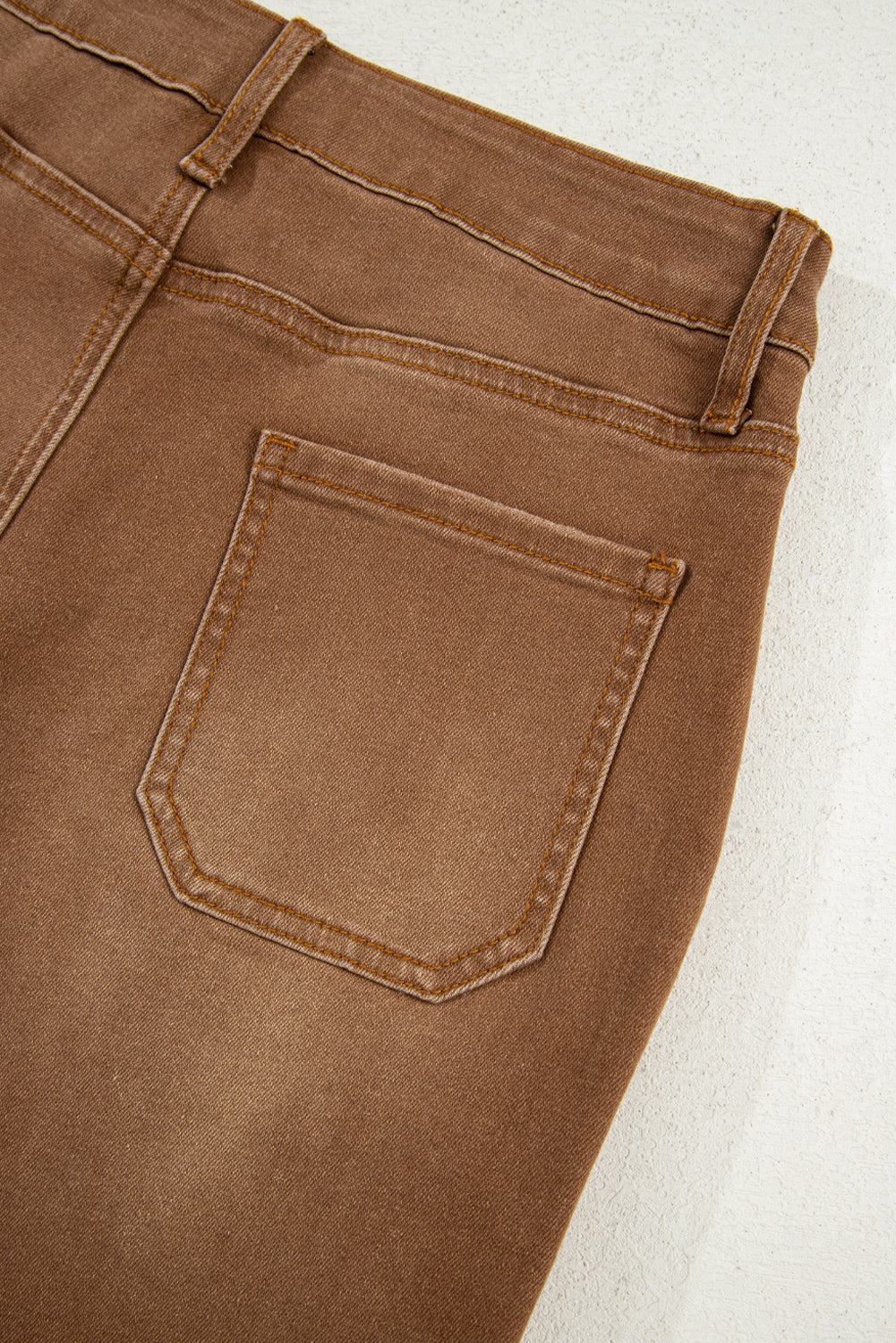 Breen Cropped High Rise Wide Leg Denim Pants