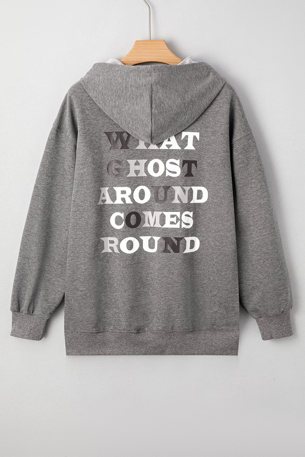 Cute Ghost Graphic Halloween Hoodie Oversized Pullover