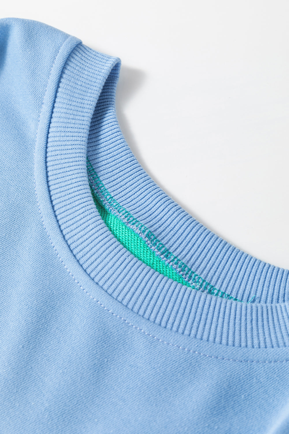 Mauve Colorblock Drop Shoulder Oversized Sweatshirt