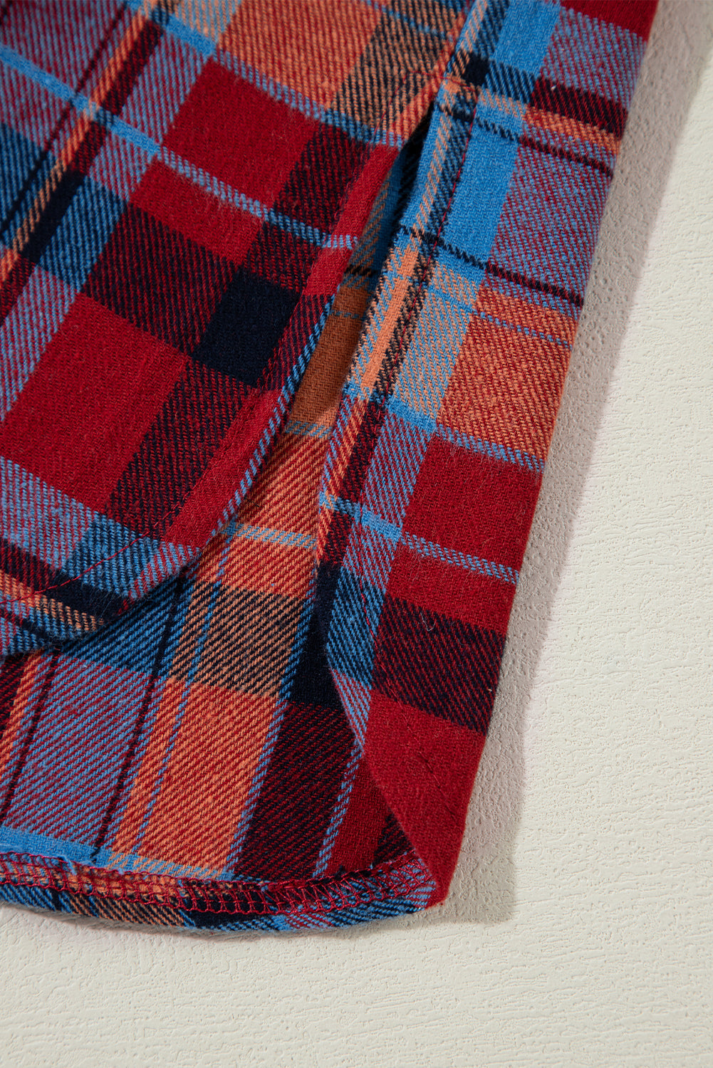 Retro Plaid Button-Down Shacket – Casual Western Layering Piece