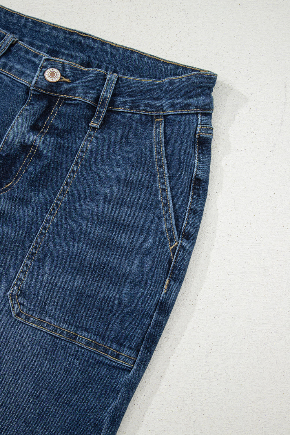 Breen Cropped High Rise Wide Leg Denim Pants