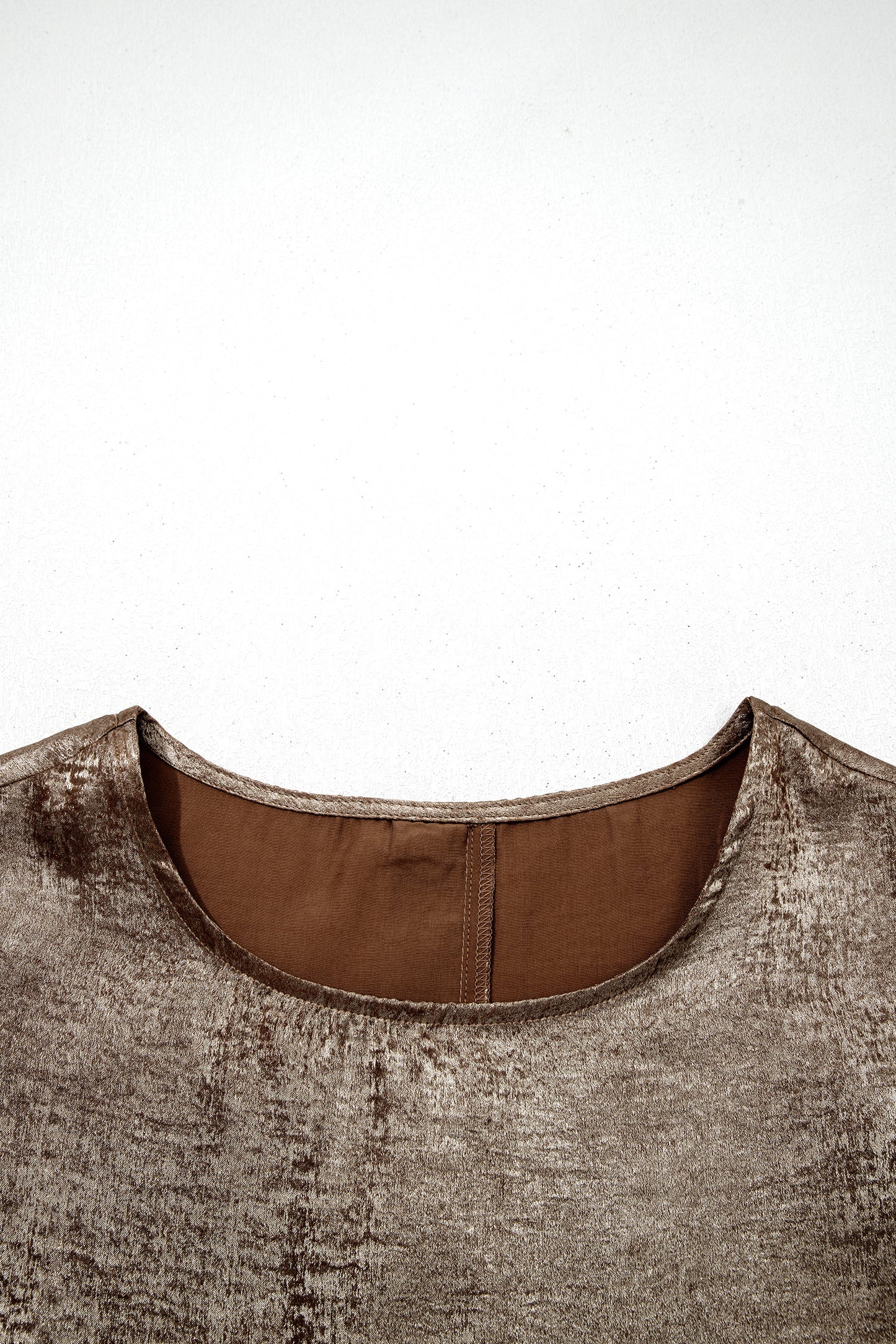Silver Metallic Ruffle Shoulder Sleeveless Party Top
